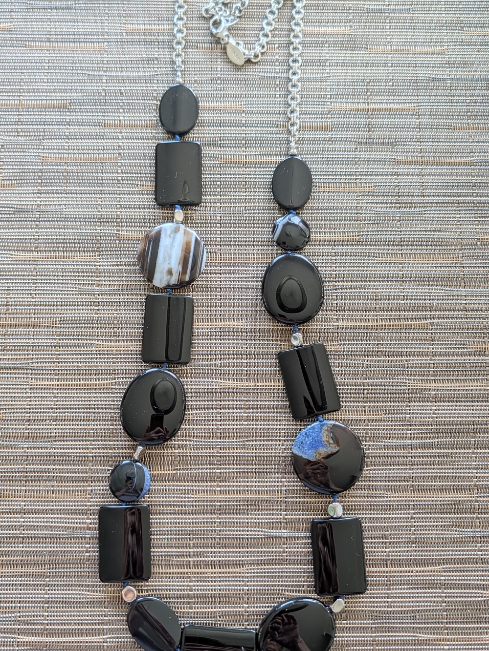 Black Beaded Statement Necklace - Unbranded